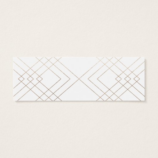 Geometric White Gatsby Hochzeitsgeschenke (Rückseite)