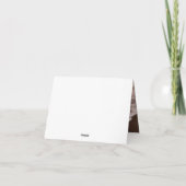 Geometric White Gold Gatsby Wedding Dankeschön Kar Dankeskarte (Rückseite)