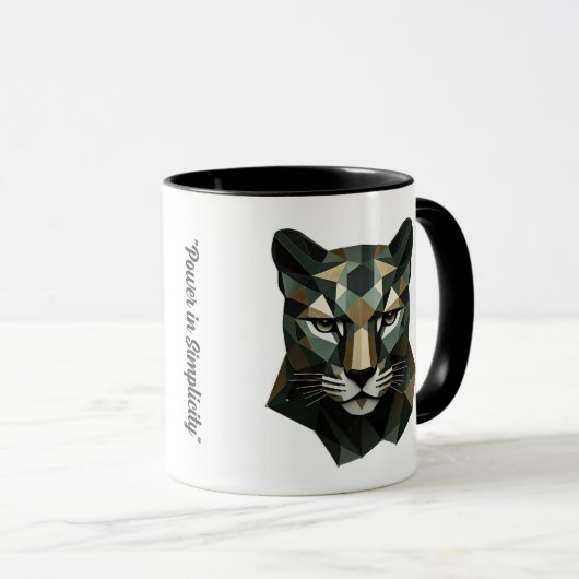 "Geometric Wild Elegance" Tasse (VorderseiteRechts)