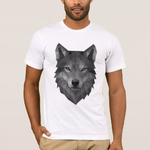 Geometric Wolf Head   Polygonkunst im Alpha-Stil T-Shirt
