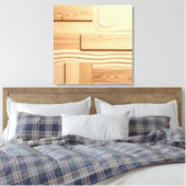 Geometric Wood On Sand Design Leinwanddruck (Insitu (Schlafzimmer))