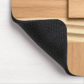 Geometric Wood On Sand Design Mousepad (Ecke)