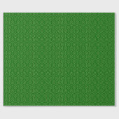 Geometric Wrap Honeycomb IT Green Geschenkpapier (Flach)