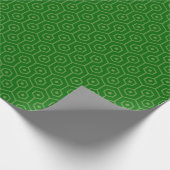 Geometric Wrap Honeycomb IT Green Geschenkpapier (Ecke)