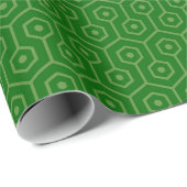 Geometric Wrap Honeycomb IT Green Geschenkpapier (Rolleneckpunkt)