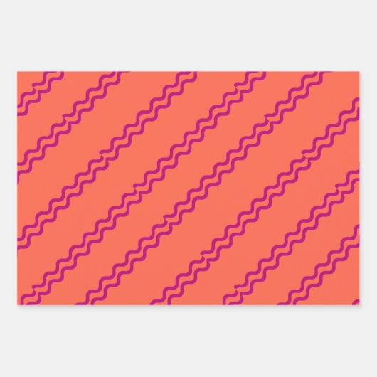 Geometric Wrapping Paper Flat Sheet Set of 3 Geschenkpapier Set (Vorderseite 2)