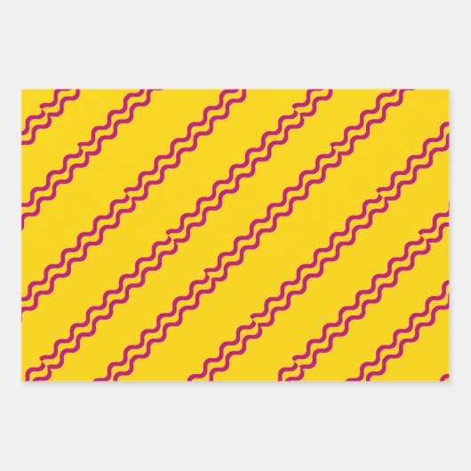 Geometric Wrapping Paper Flat Sheet Set of 3 Geschenkpapier Set (Vorderseite 2)