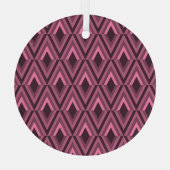 Geometric Zig Zag Ethnic Seamless Ornament Aus Glas (Rückseite)