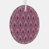 Geometric Zig Zag Ethnic Seamless Ornament Aus Glas (Vorderseite Rechts)