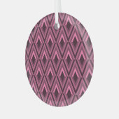 Geometric Zig Zag Ethnic Seamless Ornament Aus Glas (Vorderseite links)
