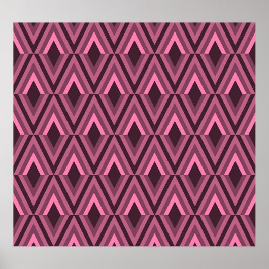 Geometric Zig Zag Ethnic Seamless Poster (Vorne)
