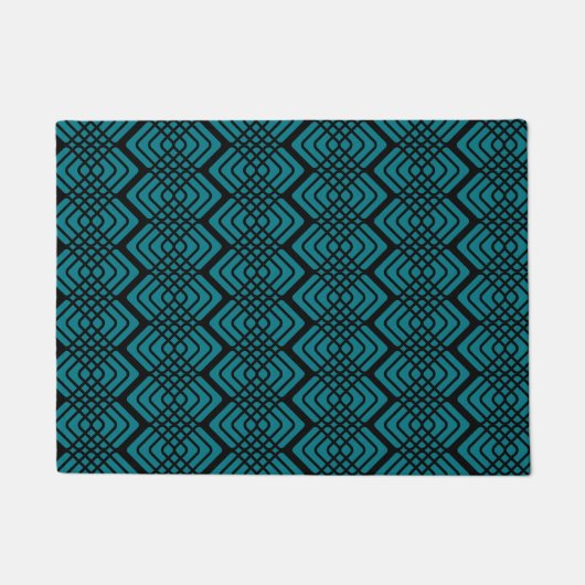 Geometric Zigzag Muster Door Mat Fußmatte (Vorderseite)