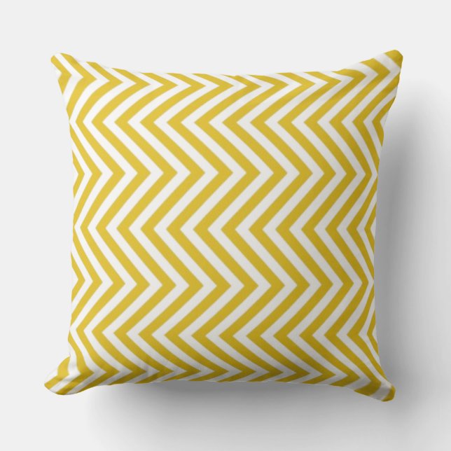 Geometric Zigzag Muster Kissen (Vorderseite)