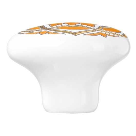 Geométrico Moderno Keramikknauf (Seitenansicht)