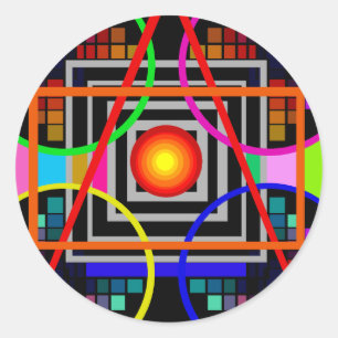 Geometrics Aufkleber