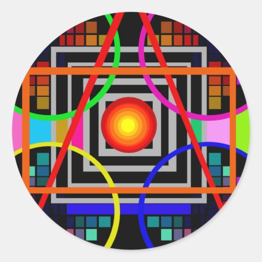 Geometrics Aufkleber (Vorderseite)