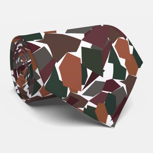 Geometrie Abstrakt Modernes Cool Krawatte (Gerollt)