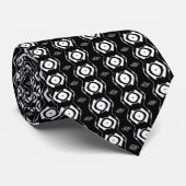 Geometrie b/w krawatte (Gerollt)