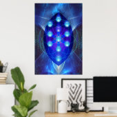 Geometrie - Baum des Lebensplakats Poster (Heimbüro)