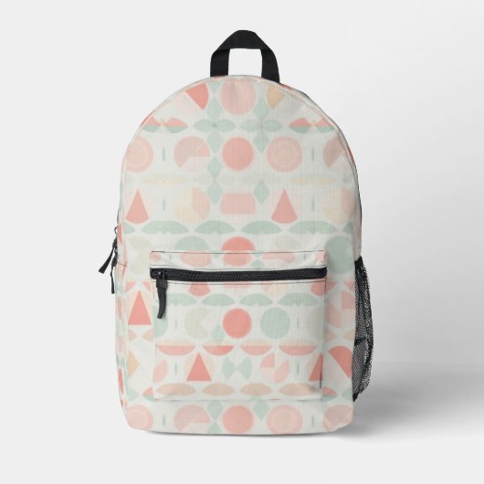 Geometrie Bedruckter Rucksack (Vorderseite)