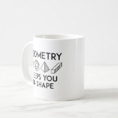 Geometrie Behalte Ihnen in Form Kaffeetasse (Vorderseite Links)