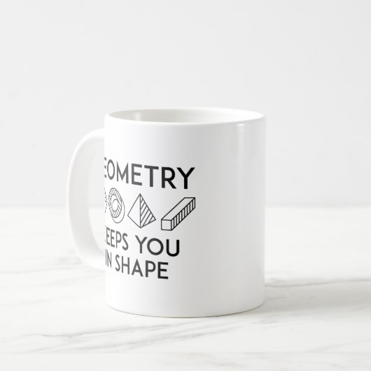Geometrie Behalte Ihnen in Form Kaffeetasse (Vorderseite Links)