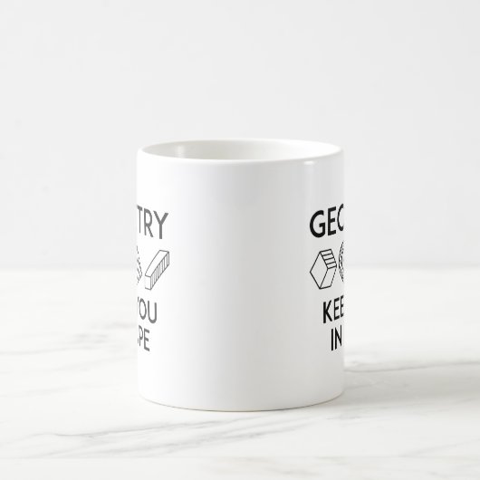 Geometrie Behalte Ihnen in Form Kaffeetasse (Mittel)