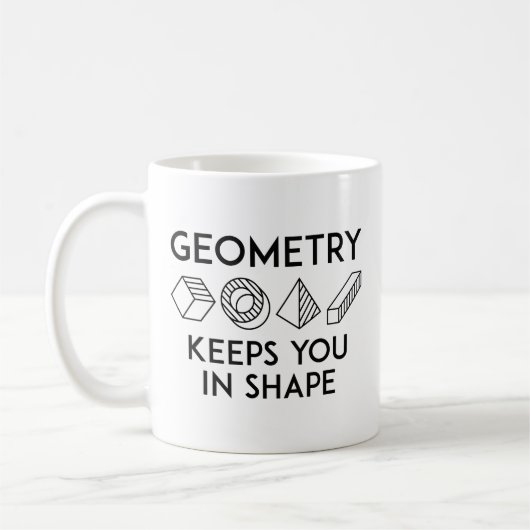 Geometrie Behalte Ihnen in Form Kaffeetasse (Links)