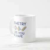 Geometrie Behalte Ihnen in Form Kaffeetasse (Vorderseite Links)