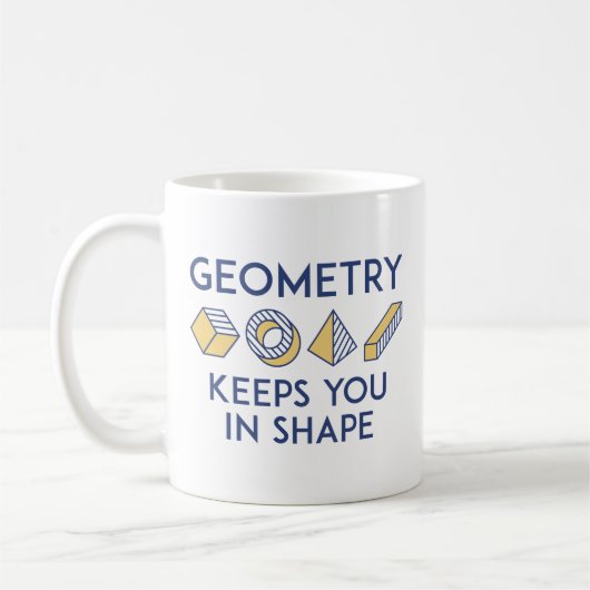 Geometrie Behalte Ihnen in Form Kaffeetasse (Links)