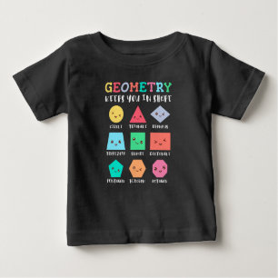 Geometrie behalte Sie in Form, geometrischen Forme Baby T-shirt