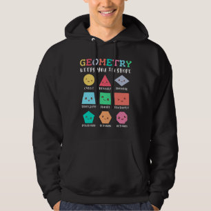 Geometrie behalte Sie in Form, geometrischen Forme Hoodie