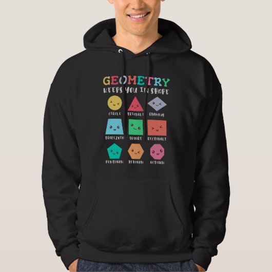 Geometrie behalte Sie in Form, geometrischen Forme Hoodie (Vorderseite)