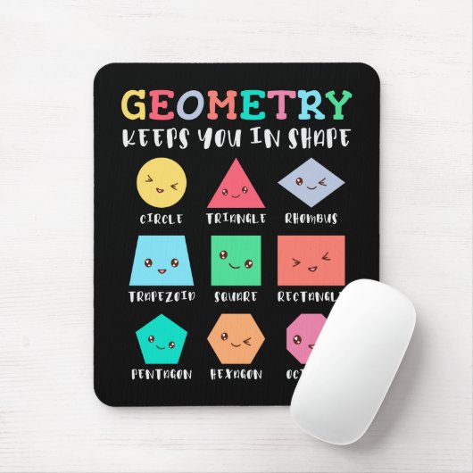 Geometrie behalte Sie in Form, geometrischen Forme Mousepad (Mit Mouse)