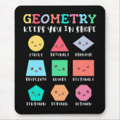 Geometrie behalte Sie in Form, geometrischen Forme Mousepad (Vorne)