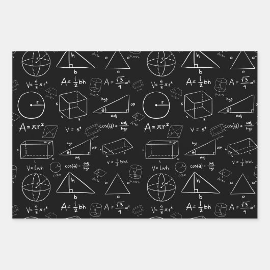 Geometrie Beruflich Geschenkpapier Set (Vorderseite 3)