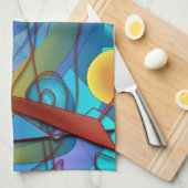 Geometrie-Collage Geschirrtuch (Viertel Falte)