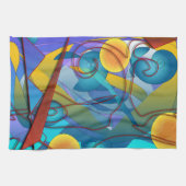 Geometrie-Collage Geschirrtuch (Horizontal)