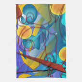 Geometrie-Collage Geschirrtuch (Vertikal)