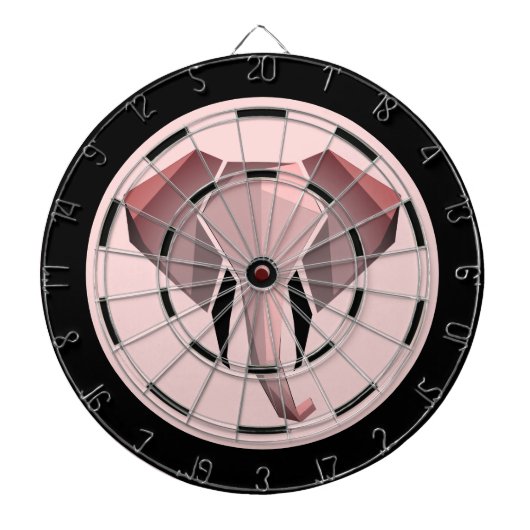 Geometrie der Elefantenkopfregelung Dartscheibe (vorne)