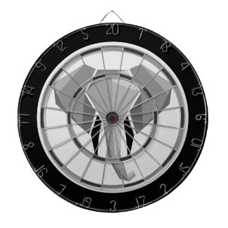 Geometrie der Elefantenkopfregelung Dartscheibe