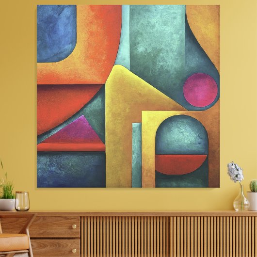 Geometrie der Essenz Leinwanddruck (Insitu (Wohnzimmer))