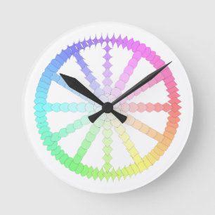 Geometrie der Evolution Polygon Runde Wanduhr