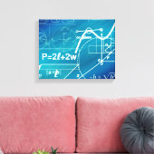 Geometrie der gewickelten Leinwand (Insitu (Wohnzimmer))