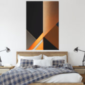 Geometrie der Stille Leinwanddruck (Insitu (Schlafzimmer))