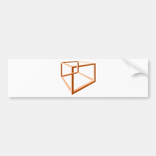 Geometrie der Täuschungs-unmögliche Illusions-3d Autoaufkleber (Vorne)