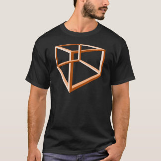 Geometrie der Täuschungs-unmögliche Illusions-3d T-Shirt