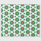 Geometrie der Weihnachtszeit Geschenkpapier (Flach)