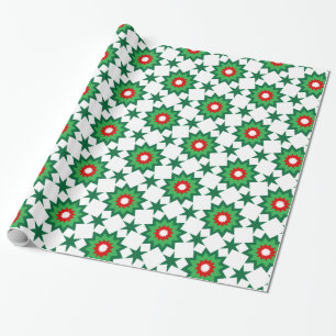Geometrie der Weihnachtszeit Geschenkpapier
