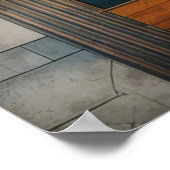 Geometrie des Abstrakten Posters Poster (Ecke)